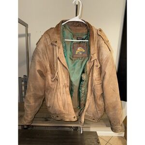 Vintage Adventure Bound Originals Leather Jacket Thinsulate Lined Made in Korea